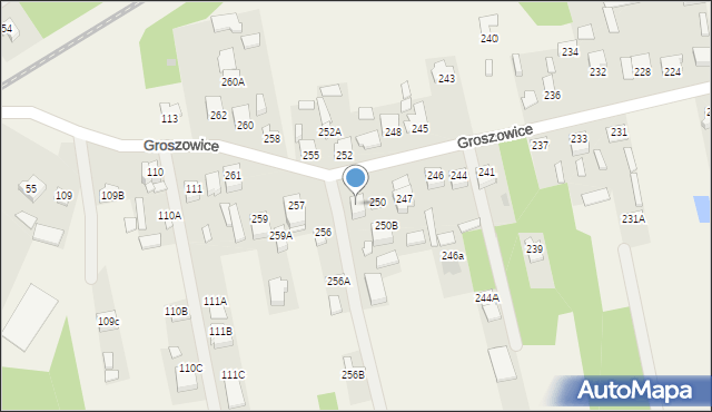 Groszowice, Groszowice, 251, mapa Groszowice