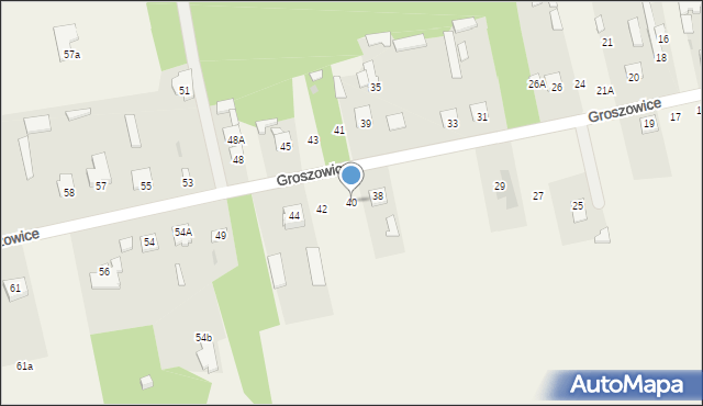Groszowice, Groszowice, 40, mapa Groszowice