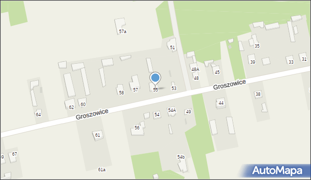 Groszowice, Groszowice, 55, mapa Groszowice