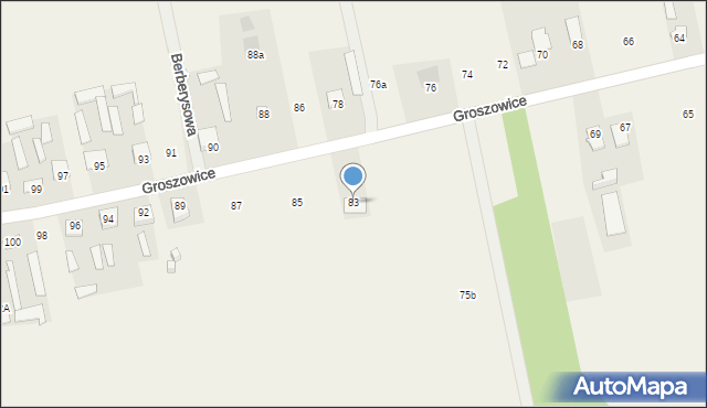 Groszowice, Groszowice, 83, mapa Groszowice