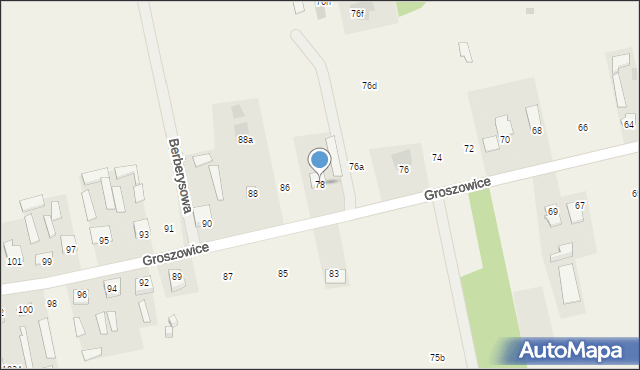 Groszowice, Groszowice, 84, mapa Groszowice