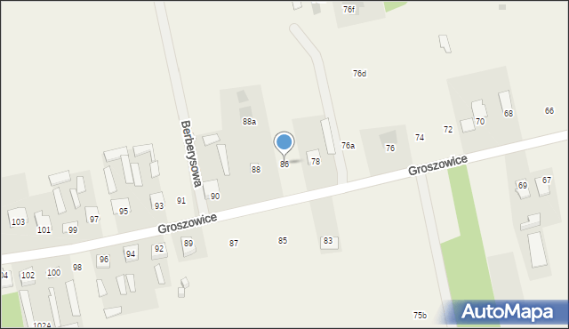Groszowice, Groszowice, 86, mapa Groszowice
