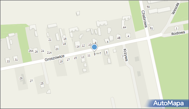 Groszowice, Groszowice, 9, mapa Groszowice