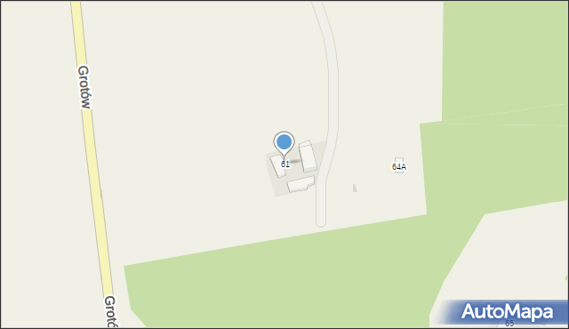 Grotów, Grotów, 61, mapa Grotów