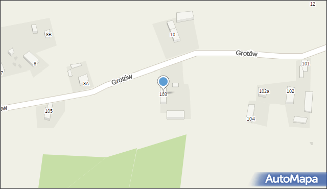 Grotów, Grotów, 103, mapa Grotów