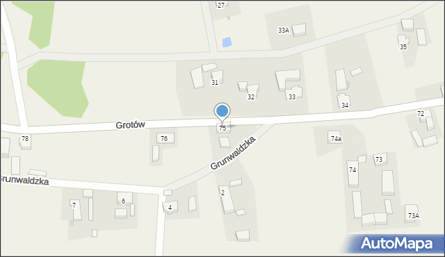 Grotów, Grotów, 75, mapa Grotów