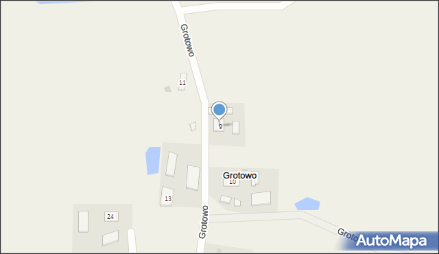 Grotowo, Grotowo, 9, mapa Grotowo