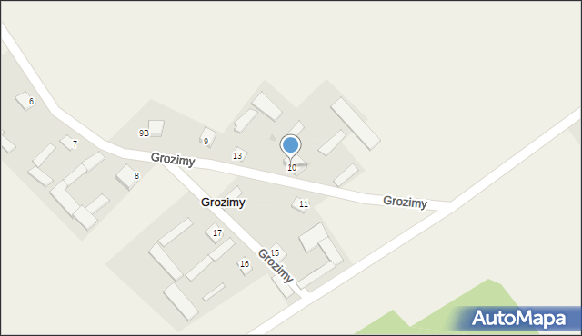 Grozimy, Grozimy, 10, mapa Grozimy