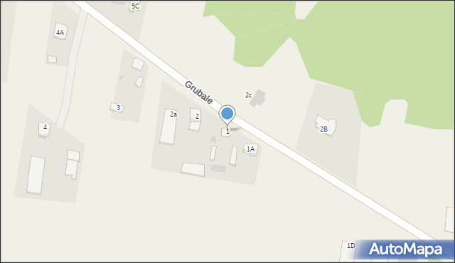 Grubale, Grubale, 1, mapa Grubale
