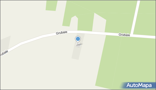 Grubale, Grubale, 22P, mapa Grubale
