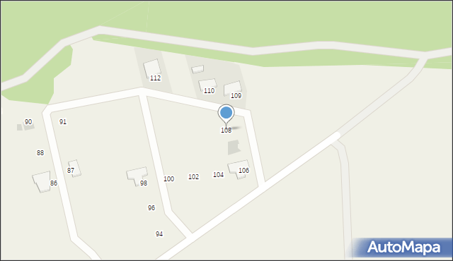 Grubno, Grubno, 108, mapa Grubno