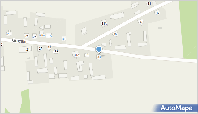 Grucele, Grucele, 33, mapa Grucele