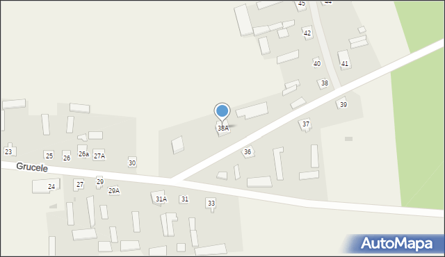 Grucele, Grucele, 38A, mapa Grucele