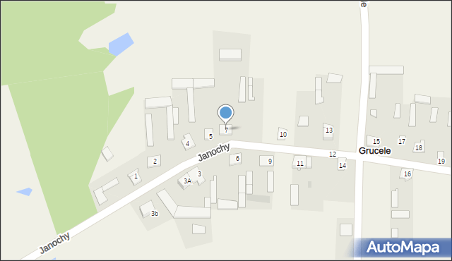 Grucele, Grucele, 7, mapa Grucele