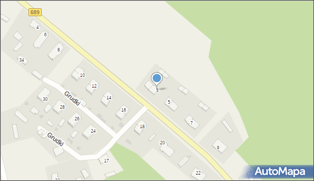 Grudki, Grudki, 3, mapa Grudki