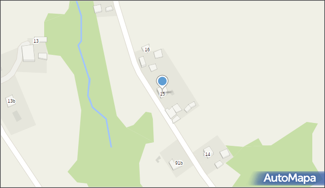 Grudna Górna, Grudna Górna, 15, mapa Grudna Górna