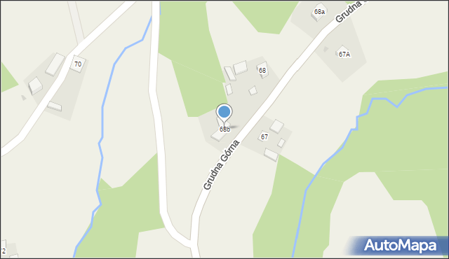 Grudna Górna, Grudna Górna, 68b, mapa Grudna Górna