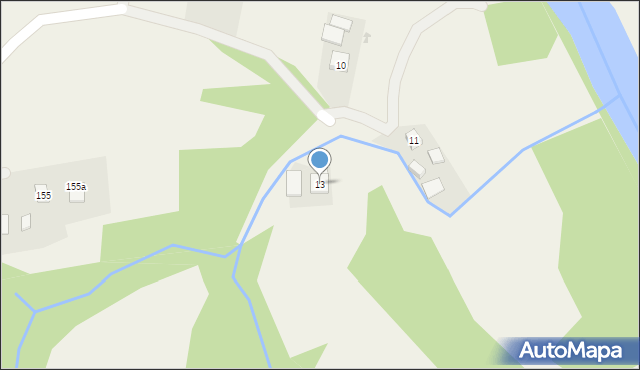 Grudna Kępska, Grudna Kępska, 13, mapa Grudna Kępska