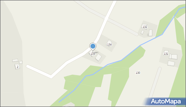Grudna Kępska, Grudna Kępska, 133, mapa Grudna Kępska