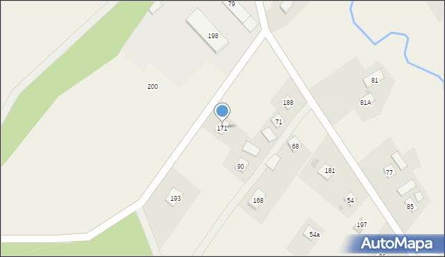 Grudna Kępska, Grudna Kępska, 171, mapa Grudna Kępska