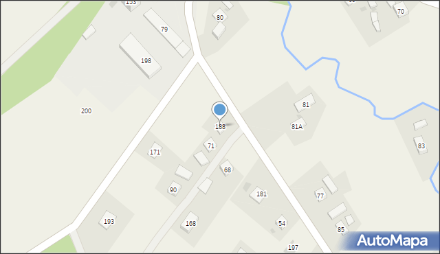 Grudna Kępska, Grudna Kępska, 188, mapa Grudna Kępska