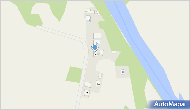Grudna Kępska, Grudna Kępska, 6, mapa Grudna Kępska