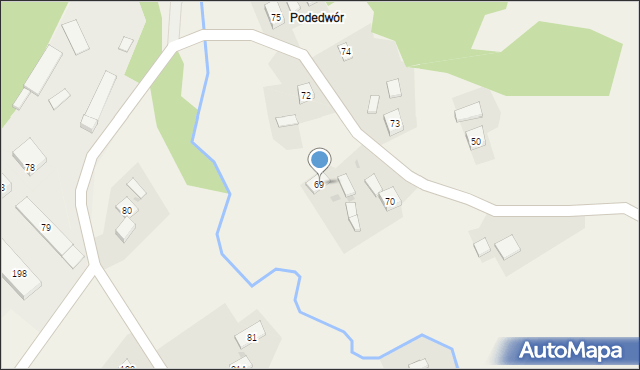 Grudna Kępska, Grudna Kępska, 69, mapa Grudna Kępska