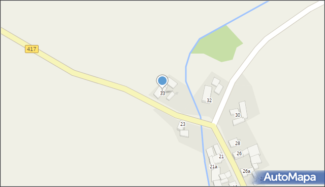 Grudynia Mała, Grudynia Mała, 33, mapa Grudynia Mała