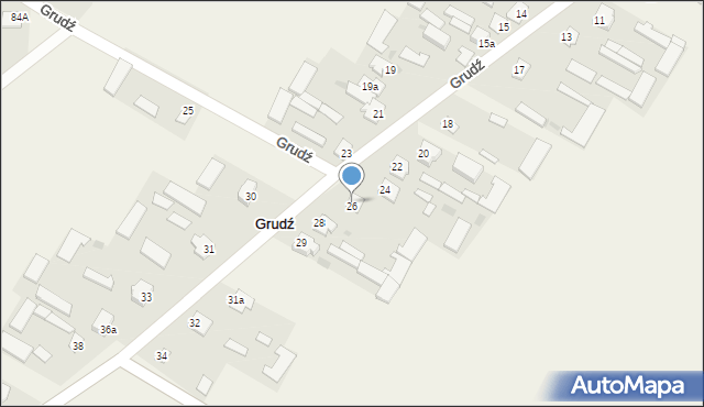 Grudź, Grudź, 27, mapa Grudź