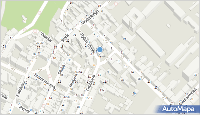 Grudziądz, Groblowa, 5, mapa Grudziądza