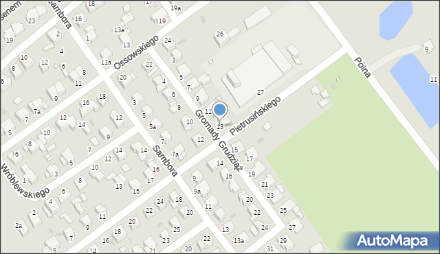 Grudziądz, Gromady Grudziąż, 13, mapa Grudziądza