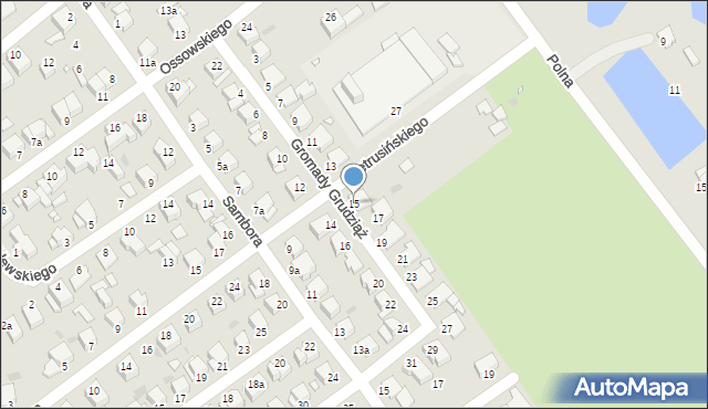 Grudziądz, Gromady Grudziąż, 15, mapa Grudziądza