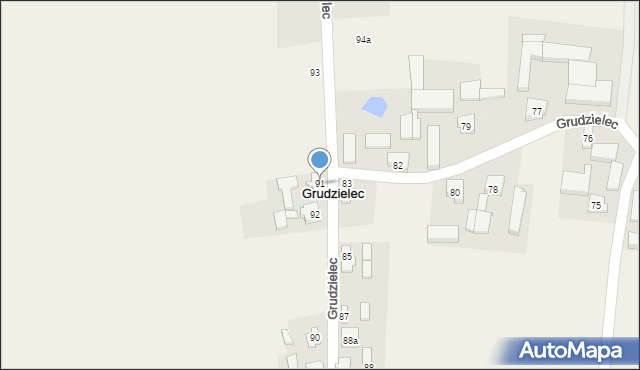 Grudzielec, Grudzielec, 91, mapa Grudzielec