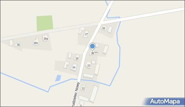 Grudzielec Nowy, Grudzielec Nowy, 36, mapa Grudzielec Nowy