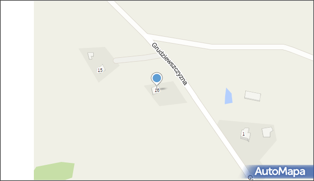Grudziewszczyzna, Grudziewszczyzna, 16, mapa Grudziewszczyzna