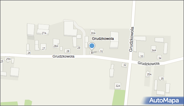 Grudzkowola, Grudzkowola, 30, mapa Grudzkowola