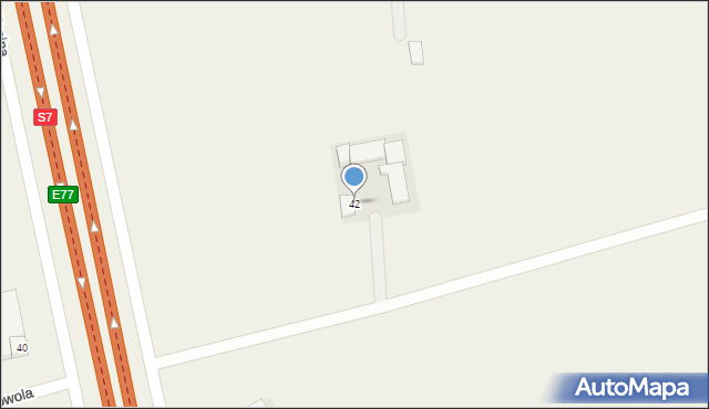 Grudzkowola, Grudzkowola, 42, mapa Grudzkowola