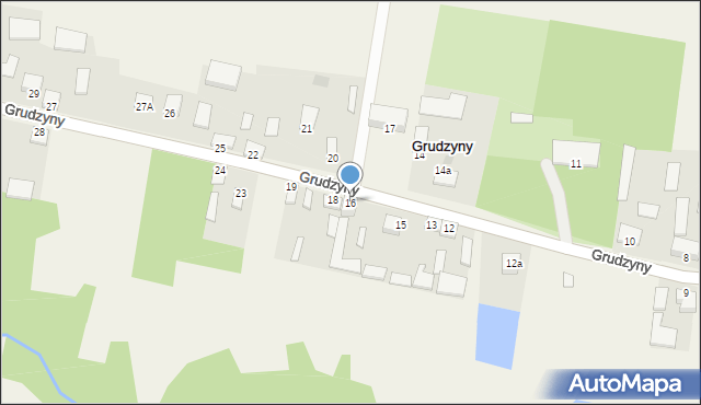Grudzyny, Grudzyny, 16, mapa Grudzyny