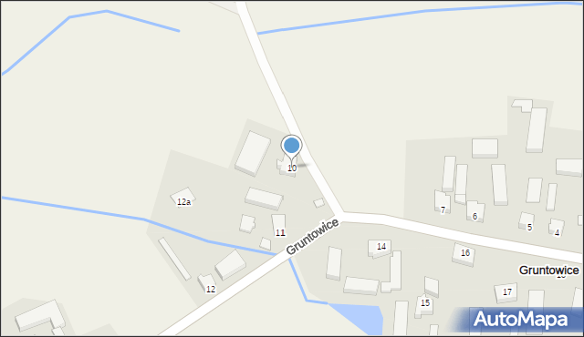 Gruntowice, Gruntowice, 10, mapa Gruntowice