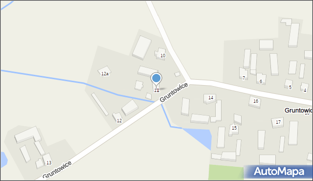 Gruntowice, Gruntowice, 11, mapa Gruntowice
