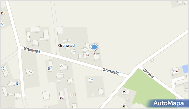 Grunwald, Grunwald, 1, mapa Grunwald