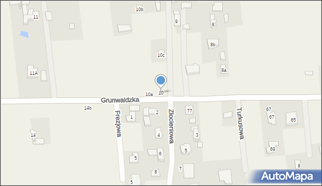 Grunwald, Grunwald, 10, mapa Grunwald
