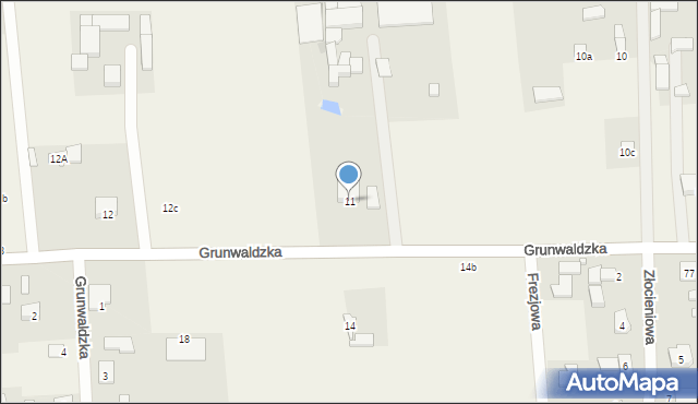 Grunwald, Grunwald, 11, mapa Grunwald