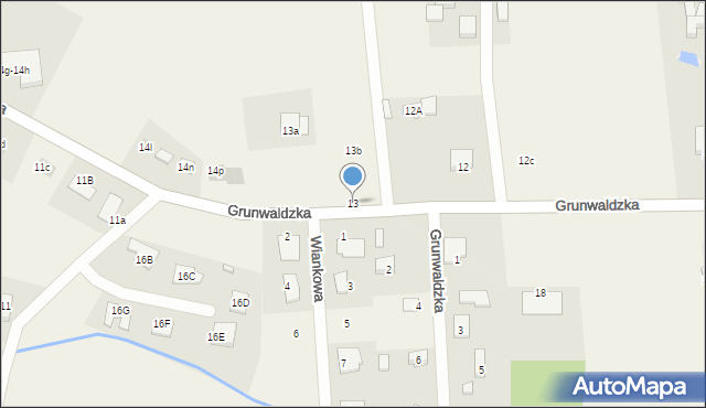 Grunwald, Grunwald, 13, mapa Grunwald