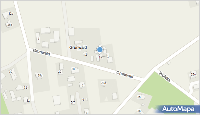 Grunwald, Grunwald, 1a, mapa Grunwald