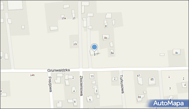 Grunwald, Grunwald, 9, mapa Grunwald