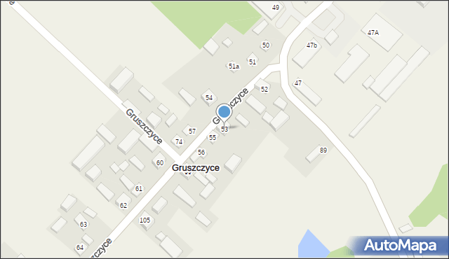 Gruszczyce, Gruszczyce, 53, mapa Gruszczyce