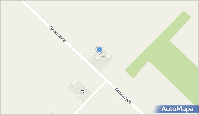 Gruszczyce, Gruszczyce, 75, mapa Gruszczyce