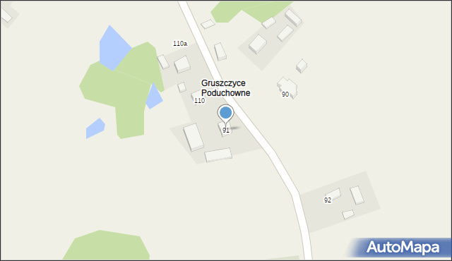 Gruszczyce, Gruszczyce, 91, mapa Gruszczyce