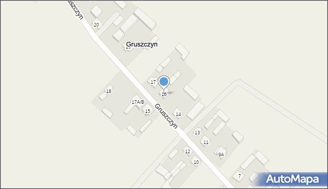 Gruszczyn, Gruszczyn, 16, mapa Gruszczyn